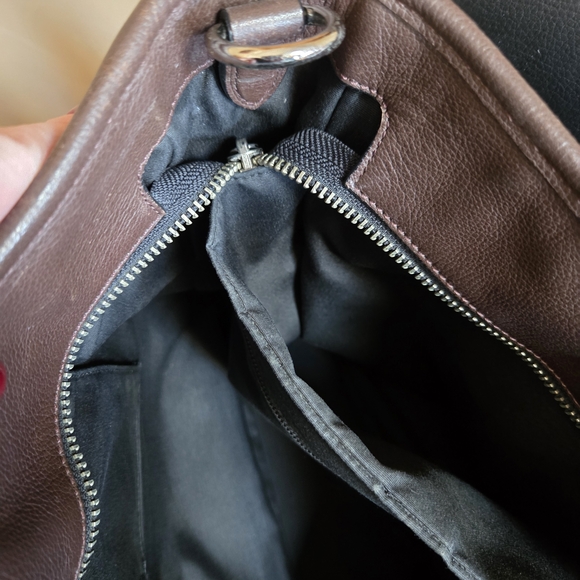 Vintage Coach Black and Brown Leather Tote Bag - Picture 15 of 16